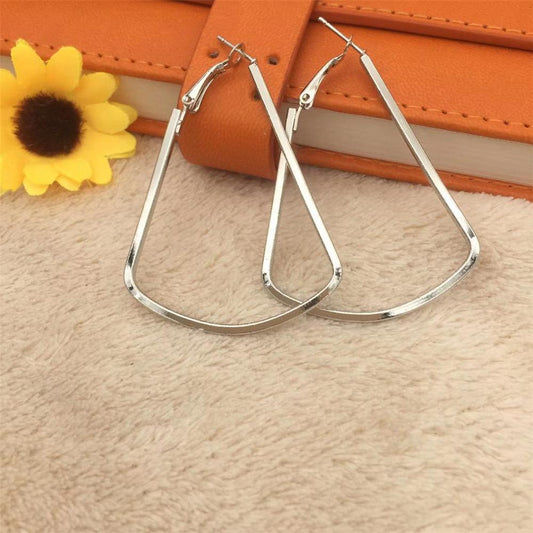 Fashion Exaggerated Water Drop Earrings Simple Geometric Earrings Female Ear Hanging Earrings