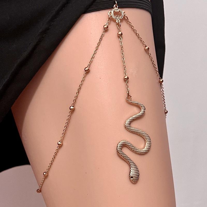 Ethnic Snake Leg Chain Female Bohemian Sexy Snake Pendant Leg Chain Beach Accessories Legchain