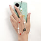 INS trend mobile phone chain beaded chain mobile phone shell pendant pendant hand-woven pendant diy mobile phone lanyard