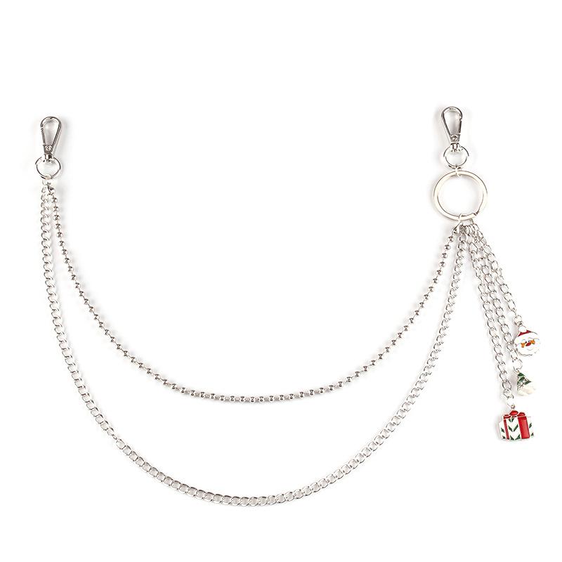 Christmas Gift Giving Old Man Snowflake Decoration Double Pants Chain Fashion Christmas Gift