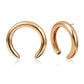 Jewelry Simple Punk Exaggerated Crescent Earrings Female Personality Retro Metal Hollow Earrings