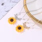 Creative Jewelry Necklace Pearl Sunflower Necklace Femininity Fashion Sunflower Pendant