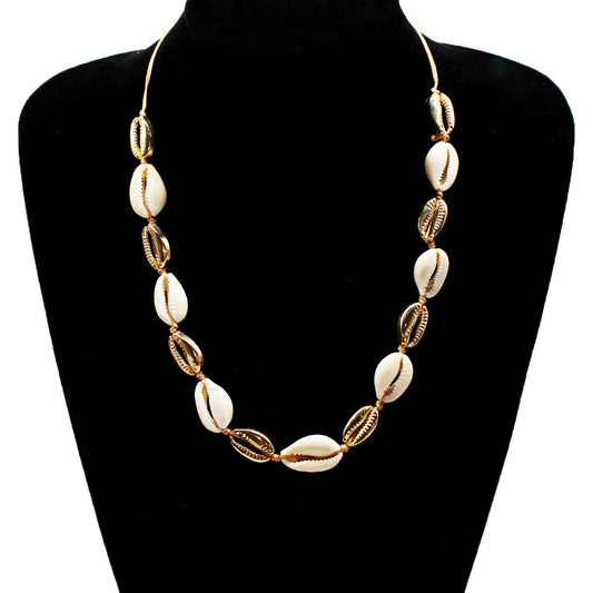Jewelry Creative Necklace Choker Alloy Shell Hand-knotted Necklace Women's Accessories