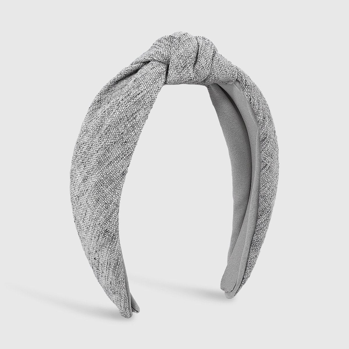 F4468 solid color geometric hair hoop wide edge knotted cotton and linen creative going out with high cranial top pressure hair head hoop