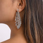 E1414 Simple Metal Earrings Creative Hollow Feather Leaf Earrings Cold Personality Earrings