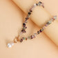 Jewelry Large Shaped Pearl OT Buckle Necklace Female Beach Simple Fashion Color Turquoise Necklace
