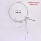 Jewelry Trendy Luminous Pearl Three Butterfly Necklace Women's Double Tassel Cross Star Pendant