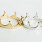 Explosive jewelry Simple fashion temperament Queen crown ring Fashion accessories Versatile