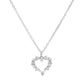 Ins Hollow Love Pearl Necklace Women's Fashion Light Luxury Niche Design Diamond Heart Pendant Clavicle Chain