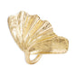 R8 creative geometric maple leaf ring female metal personality simple irregular exaggerated fan-shaped jewelry