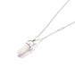 Fashion Agate Hexagon Pillar Pendant Necklace Simple Clavicle Chain Jewelry