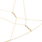 Jewelry Fashion Versatile Personality Body Clothing Chain Beaded Geometric Cross Necklace