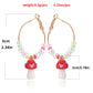 Jewelry Small Fresh Beaded Mushroom Pendant Earrings Earrings Personality Simple Versatile Temperament Earrings