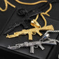 Personality Hip Hop Pistol Pendant Necklace Domineering Rifle Necklace Jewelry