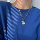 Little bear letter pendant necklace female ins hip-hop stitching smiley sweater necklace niche necklace female accessories