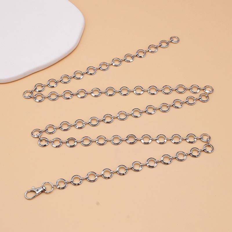 Jewelry fashion metal oracle bone inscription lettering ring waist waist chain retro single layer body chain