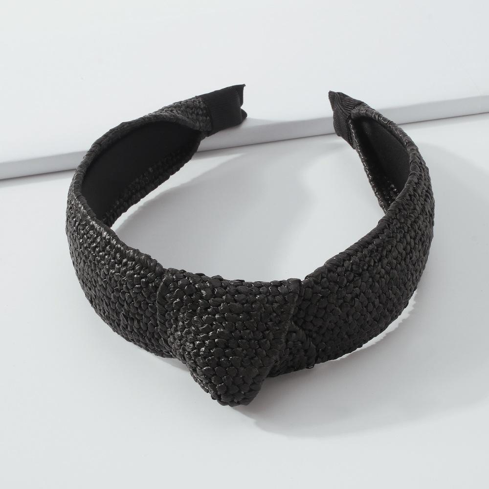 F3924 trendy temperament hair accessories simple personality net red hairpin braided wide-brimmed knotted headband female
