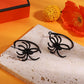 Ins exaggerated big spider earrings retro fashion dark funny metal spider earrings Halloween earrings