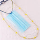 Mask anti-drop hanging chain smiling face yellow hanging neck mask rope anti-lost necklace glasses chain dual-use