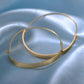 Fashion OL semi-circle circle ins geometric earrings simple atmospheric texture versatile earrings