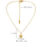 Stylish Simple Personality Golden Stainless Steel Little Sun Versatile Retro Ladies Necklace