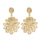 Jewelry fashion personality metal three-dimensional goldfish earrings trend simple several shield earrings women