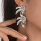 E197 Jewelry ZA Exaggerated Long Irregular Symmetrical Earrings Cold Retro Earrings Female