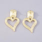E1245 Geometric Earring Metal Simple Love Rhinestone Earring Cold Exaggerated Retro Earrings