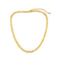 Jewelry Simple Metal Texture Imitation Gold Chain Necklace Retro Geometric Single Layer Clavicle Necklace Women