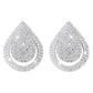 E1916 Jewelry Water Drop Shape Full Diamond Small Fragrance Personalized Earrings Creative Smile Face Hollow Earrings