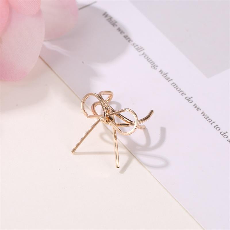 Temperament Girl Bowknot Earbone Clip Simple Sweet Cute No Pierced Earrings Ear Clip