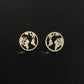 19-year style world map earrings simple personality hollow world map earrings trinkets