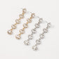 E1493 Minority Long Rhinestone Earrings Hollow Square Pearl Earrings Personality Retro Earrings