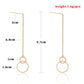 Jewelry creative geometric minimalist ring earrings earrings fashion handmade tassel earrings ear wire