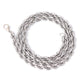 Fashion Stainless Steel Twist Chain Necklace Hipster Simple Fashion Titanium Steel Jewelry