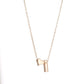 Fashion Love 26 English Letters Simple Necklace Creative Versatile Peach Heart Heart-shaped Short Clavicle Chain