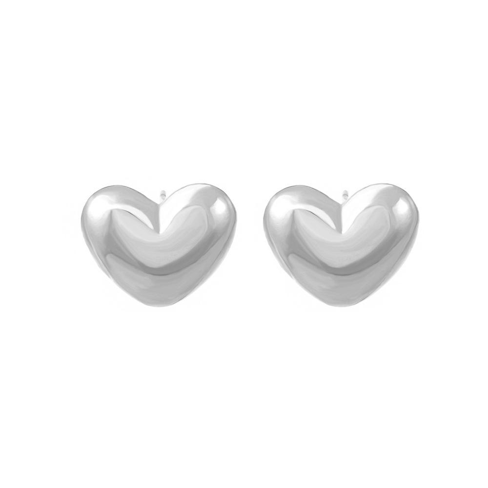 Ins small love earrings women's fashion niche design metal peach heart earrings temperament earrings trend