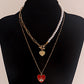 Jewelry Simple Acrylic Devil's Eye Stitching Clavicle Chain Retro Imitation Pearl Beaded Necklace