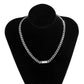 Jewelry Retro Simple Metal Drip Oil Pendant Necklace Hip Hop Geometric Chain Single Layer Necklace Female