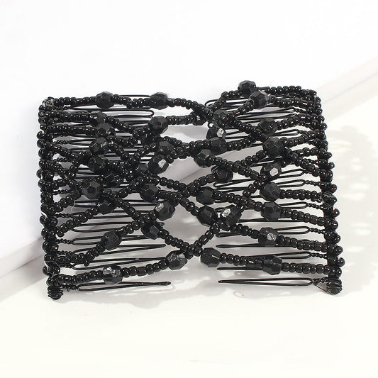 F1424 Creative Elastic Insert Comb Lazy Meatball Head Variety Hair Accessories Fashion Magic Hair Comb