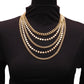 Jewelry Mix Thick and Thin Chain Geometric Retro Necklace Simple Personality Chain Multilayer Tassel Necklace