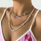 Jewelry Bohemia Color Rice Bead Necklace Female Fashion Simple Small Daisy Flower Necklace