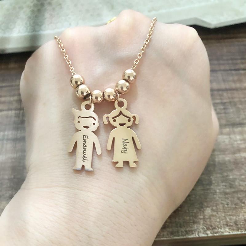 Stainless Steel Pendant Boys Girls DIY Custom Necklace