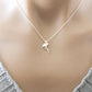 Cute Animal Red Crowned Crane Flamingo Pendant Necklace Fine Clavicle Chain Necklace
