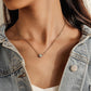 Fashion full of diamond love letter small necklace diamond personality simple temperament elegant trend clavicle chain