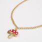 N8821 Simple single-layer necklace alloy drip oil mushroom creative collarbone chain temperament Internet celebrity fashion necklace