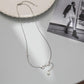Diamond-encrusted pearl bow tassel necklace female niche design ins sexy clavicle chain simple light luxury net red
