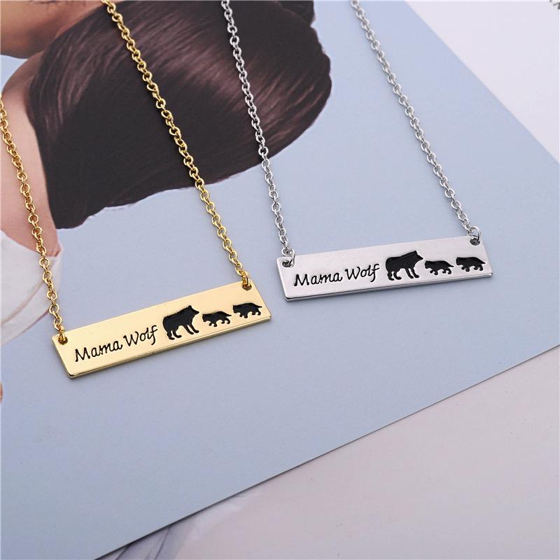 Jewelry Simple Fashion Handmade Wolf Exquisite Clavicle Chain Mother's Day Gift Pendant