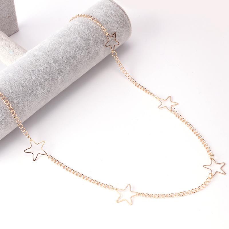 Jewelry Simple Star Tassel Pendant Metal Waist Chain Sexy Beach Vacation Body Chain Female