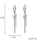 Fashion and personality all-match stainless steel five-pointed star chain earrings for men and women the same earrings jewelry